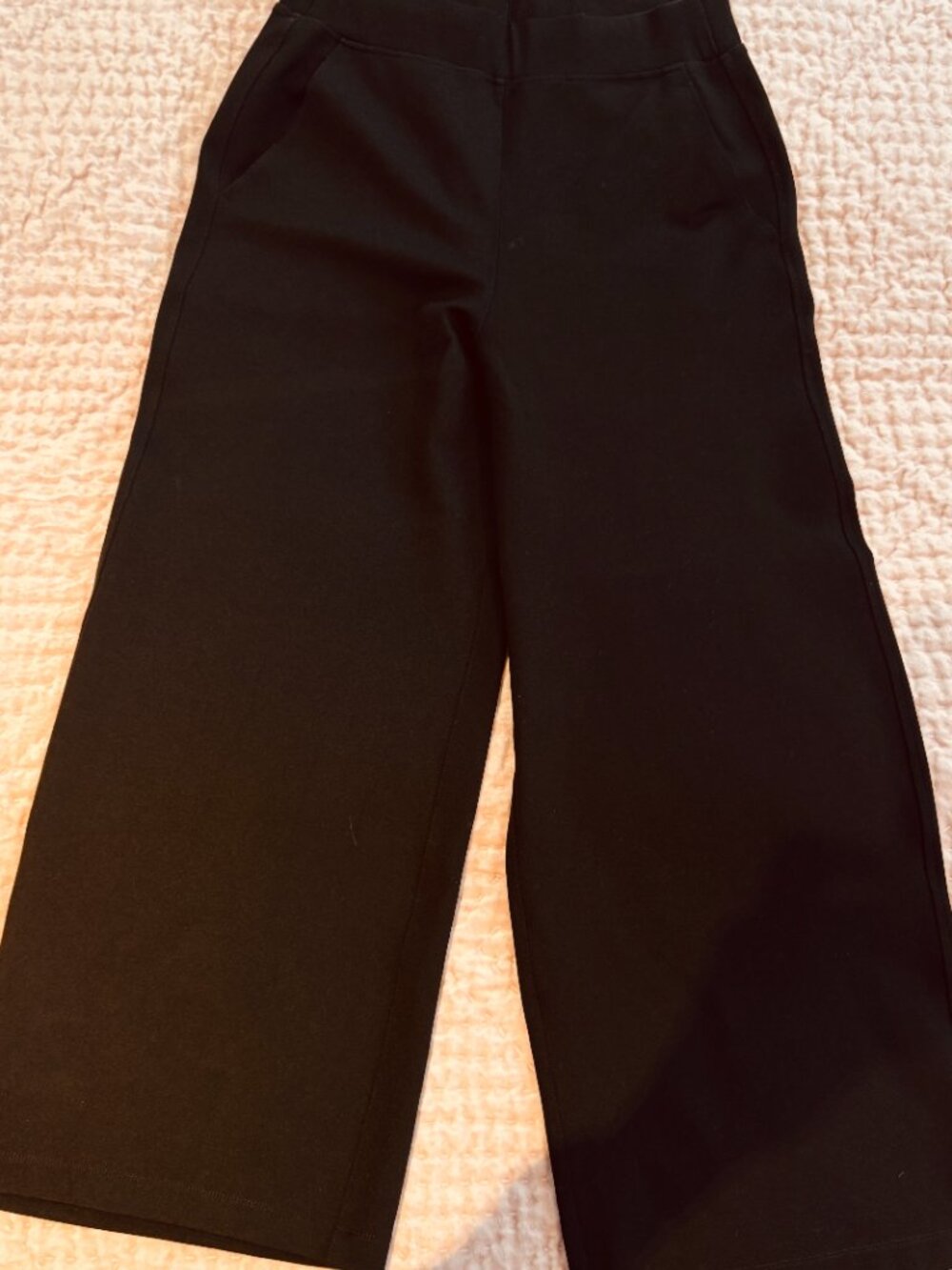Kit and Ace Maven Cropped Wide Leg Pants Black size 6 - Picture 4 of 6